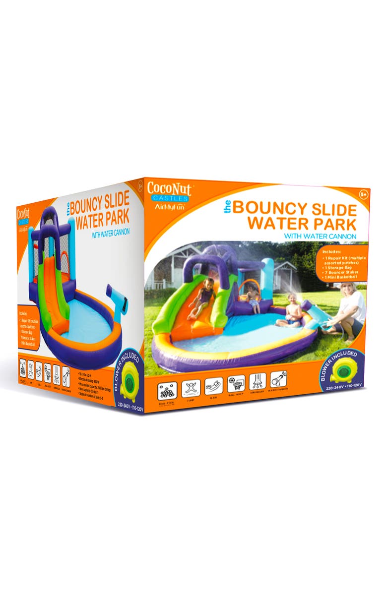 Coconut Outdoor Bouncy Slide Water Park, Alternate, color, Multi