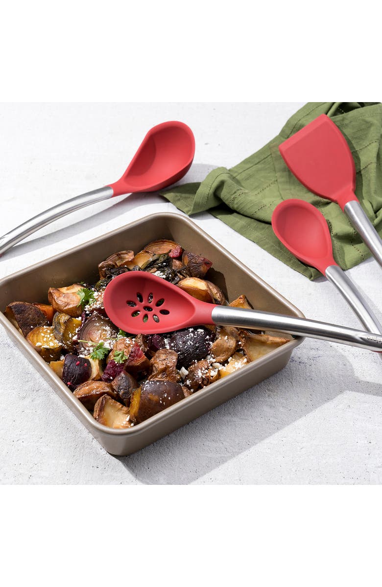 CUISIPRO 9.5 x 2-Inch Square Steel Nonstick Baking and Cake Pan, Alternate, color, Brown