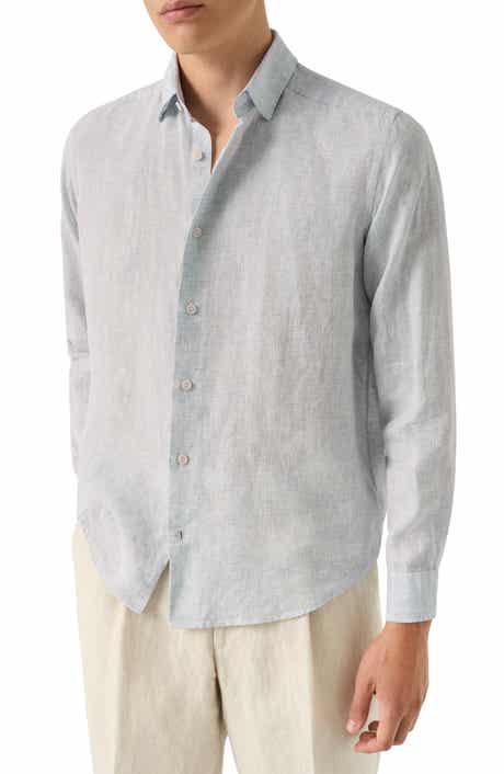 Regular Fit Linen Dress Shirt