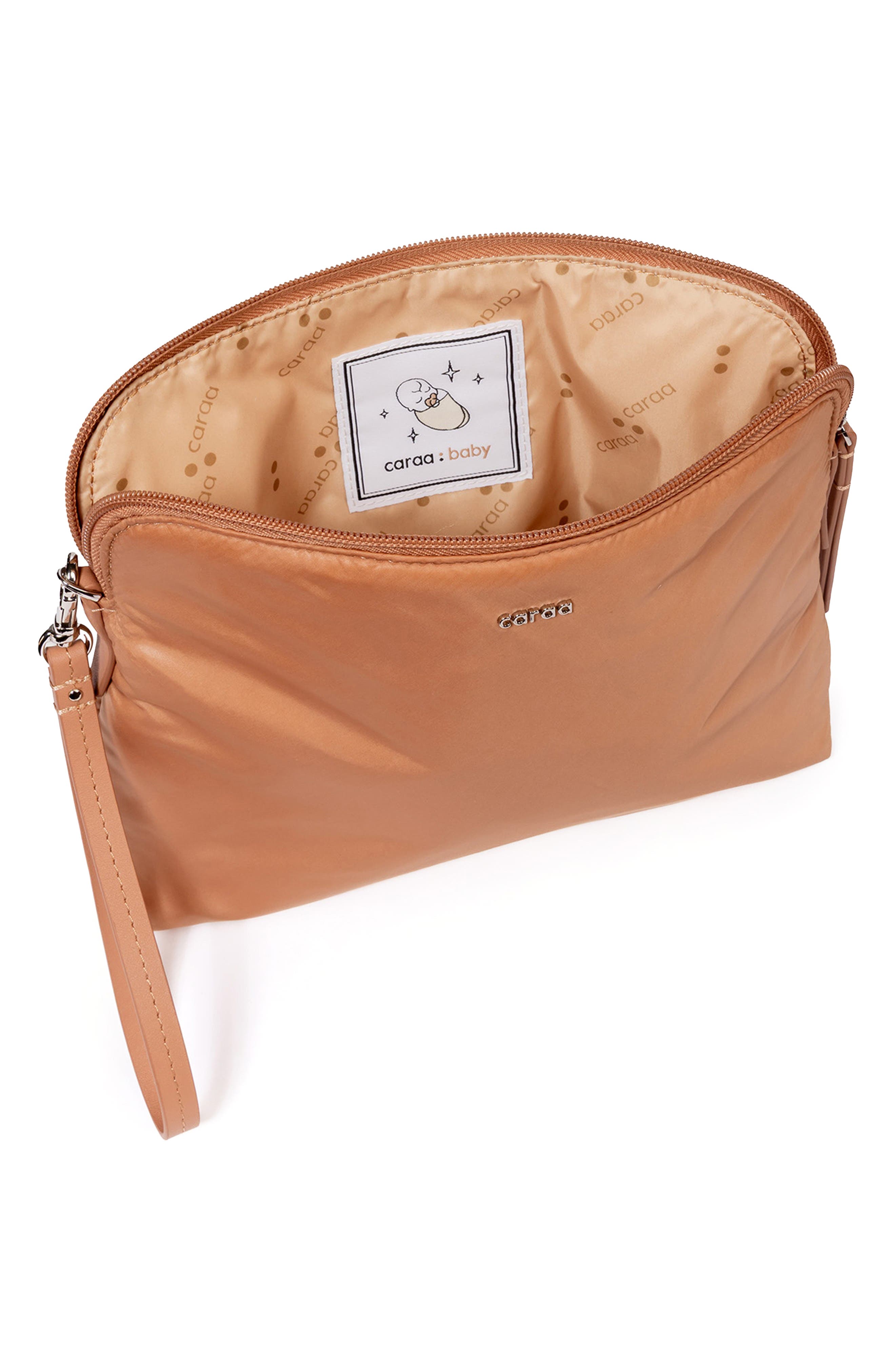 Caraa Water Repellent Pouch, Alternate, color, Mocha Mousse - Brown Beige