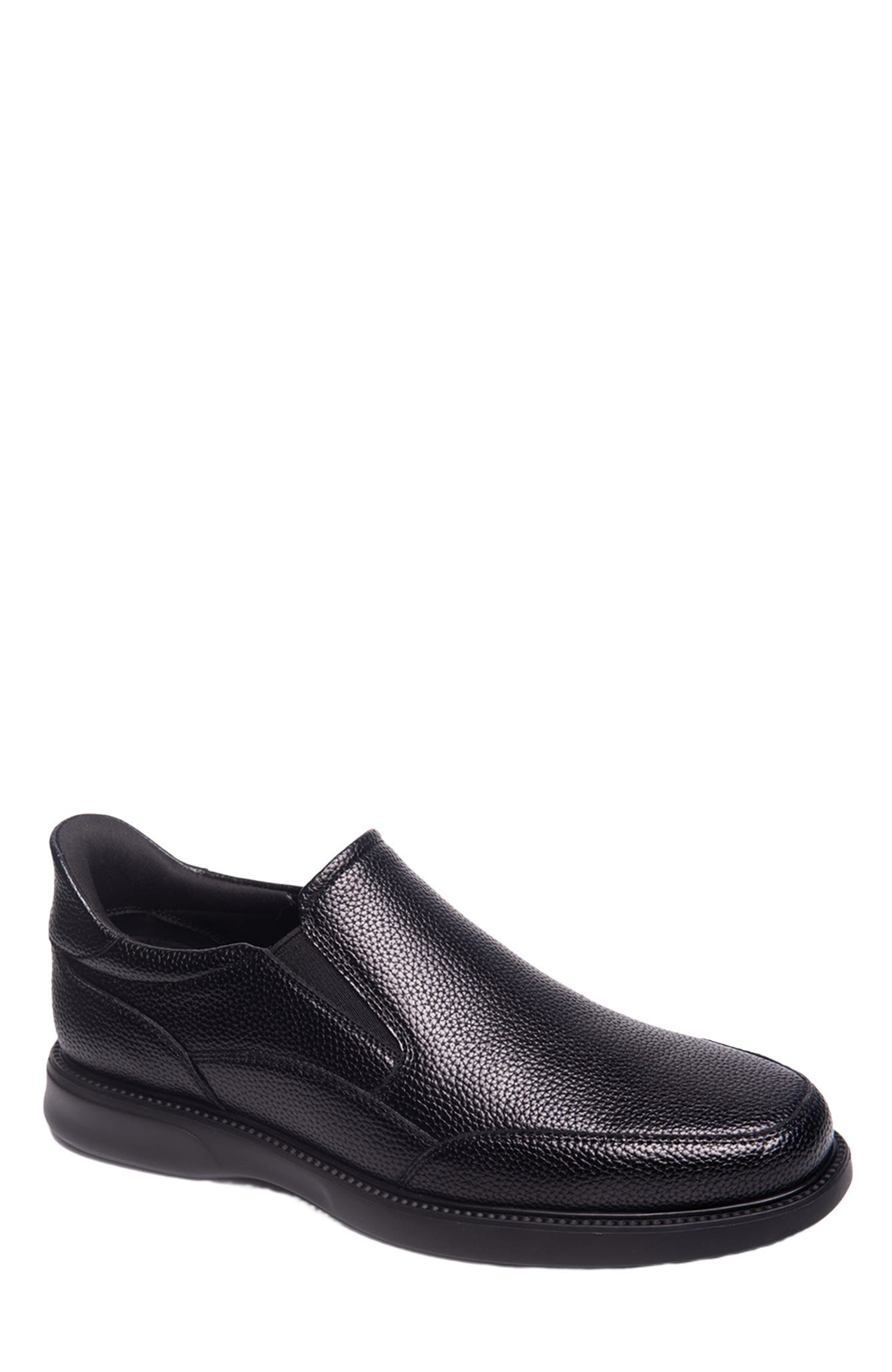 Marc Joseph New York Chicago Road Hands-Free Slip On Technology  Loafers, Main, color, Black Grainy Leather