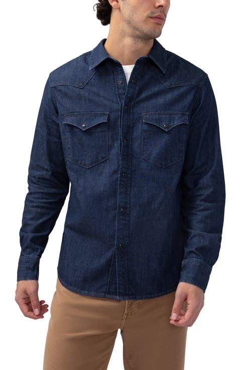 Long Sleeve Denim Western Shirt
