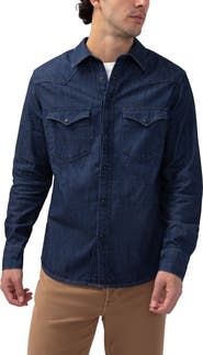 Silver Jeans Co. Long Sleeve Denim Western Shirt