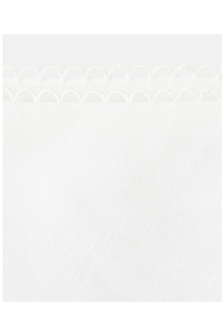 Lace Trim Linen Blend Midi Skirt, Alternate, color, OFF WHITE