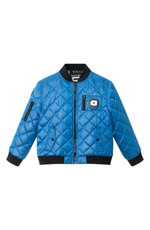 Kids' x SPACEONE® Quilted Bomber Jacket with LED Light (Big Kid)