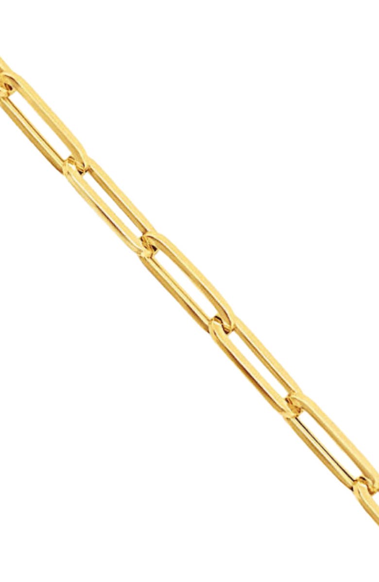 Hollywood Sensation Paperclip Link Necklace Effortless Glamour for Any Occasion, Alternate, color, Gold