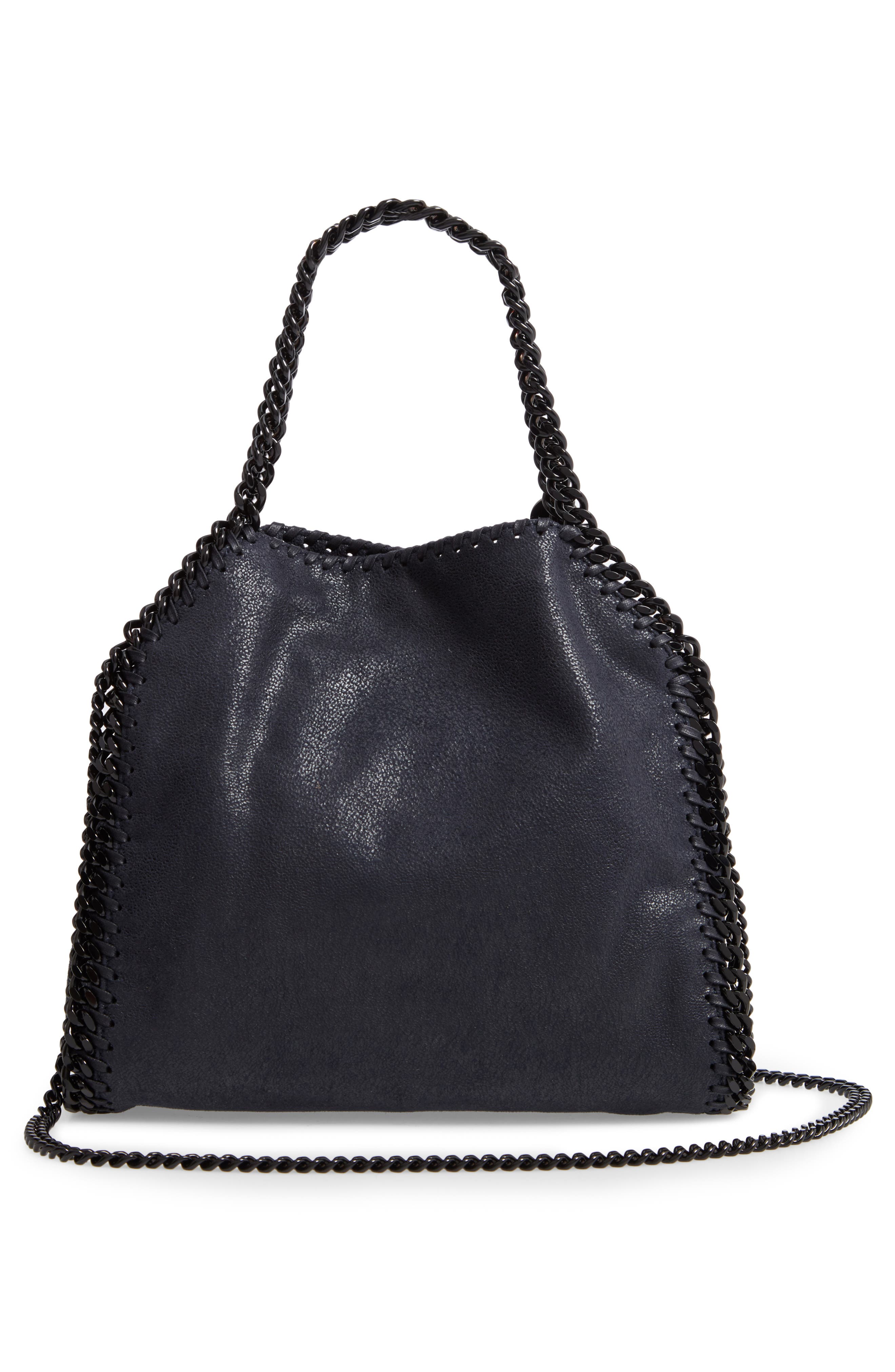 Stella McCartney Mini Falabella Shaggy Deer Faux Leather Tote, Alternate, color, 