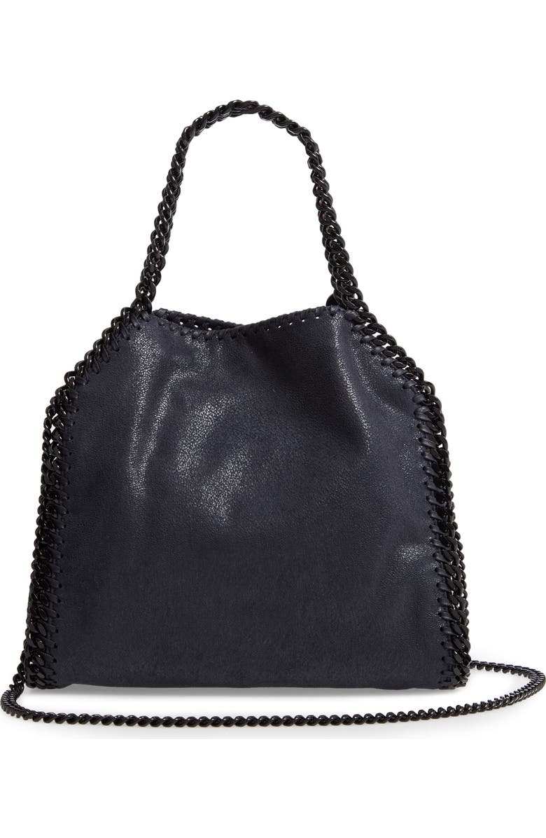 Stella McCartney Mini Falabella Shaggy Deer Faux Leather Tote, Alternate, color,