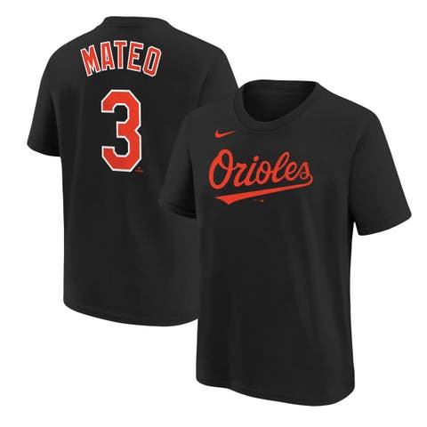 Youth Nike Jorge Mateo Black Baltimore Orioles Player Name & Number T-Shirt