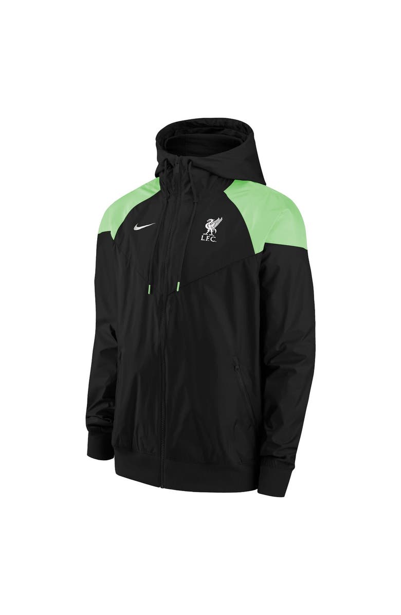 Nike Men's Nike Black Liverpool Windrunner Raglan Full-Zip Jacket, Alternate, color, 