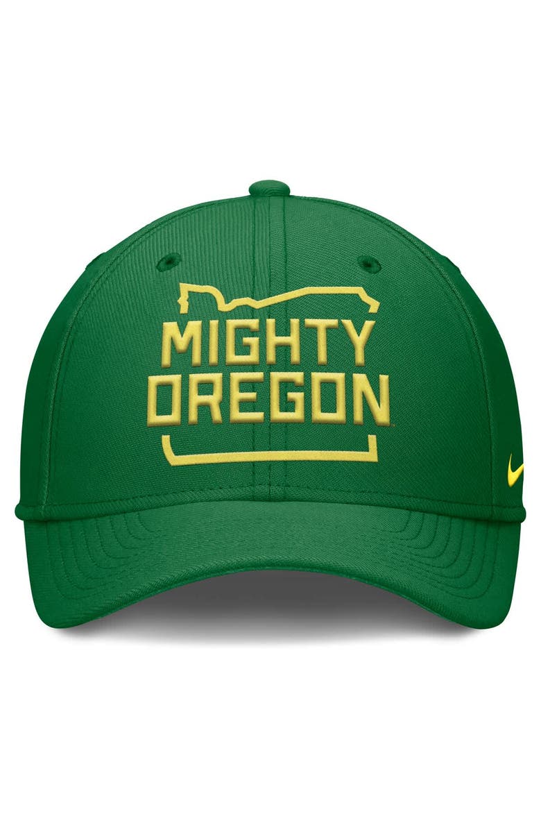 Nike Men's Nike Green Oregon Ducks Local Swoosh Flex Hat, Alternate, color, 