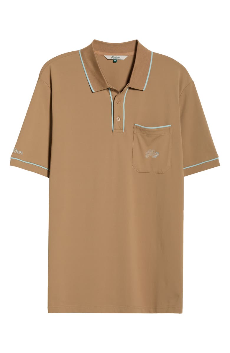 Malbon Golf Dove Piqué Polo, Alternate, color, Hawk