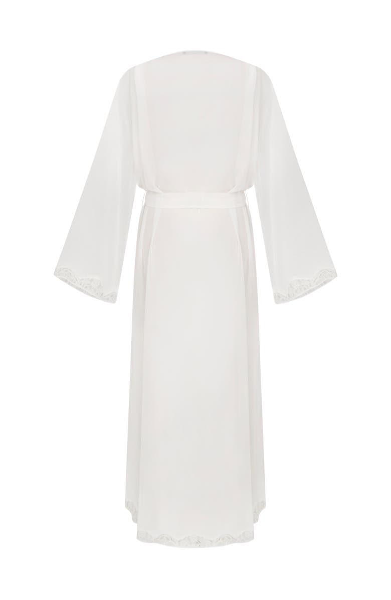 House Of Silk Carmen Chiffon Robe, Alternate, color, Champagne