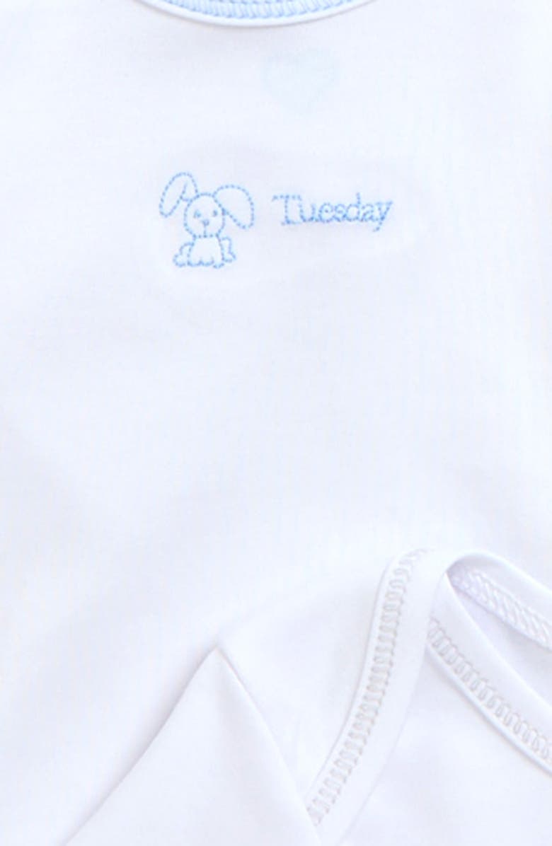 Kissy Kissy Days of the Week Set of 7 Bodysuits, Alternate, color, Boy English