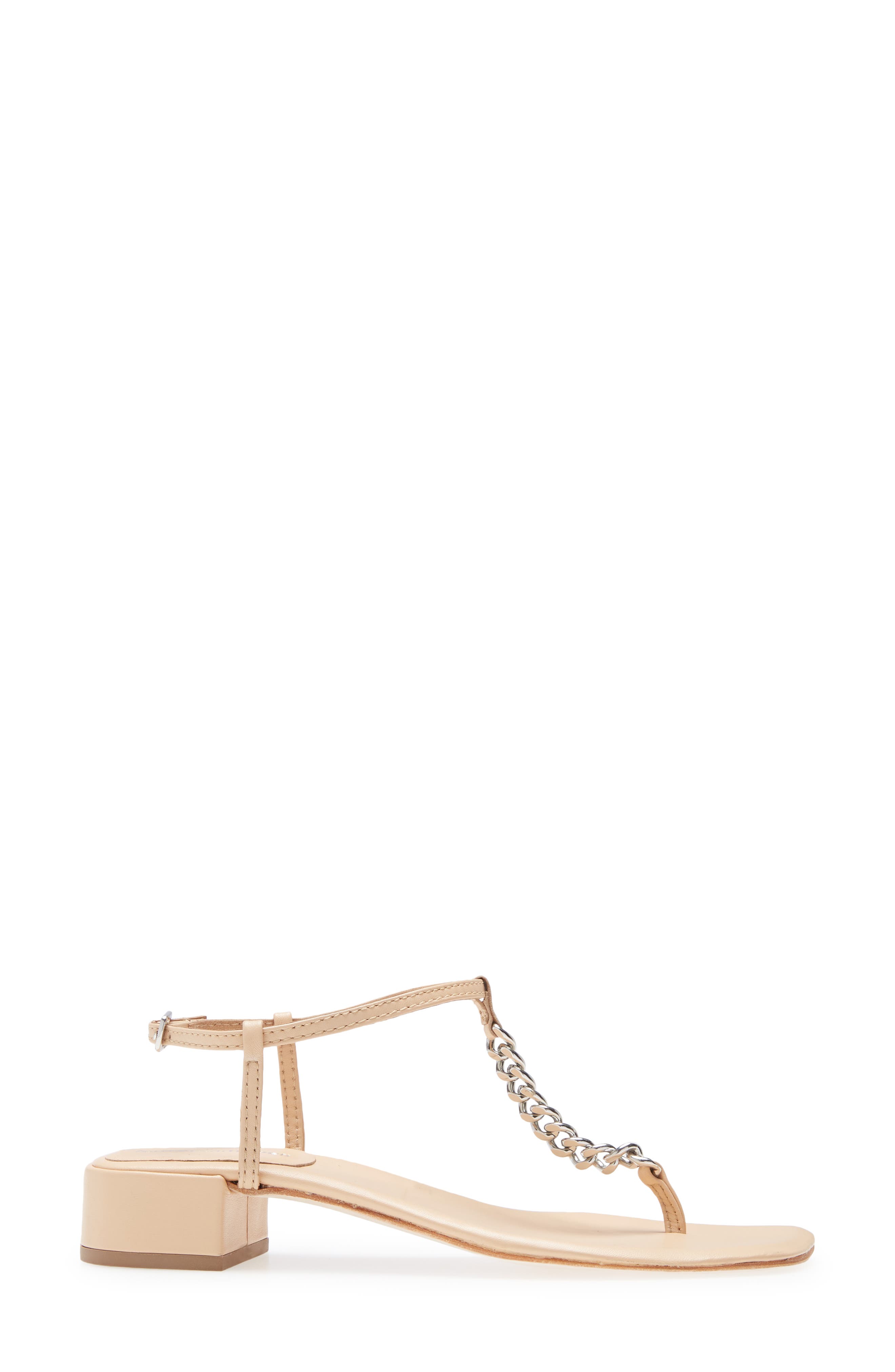 Chain Sandal, Alternate, color, NATURAL SILVER