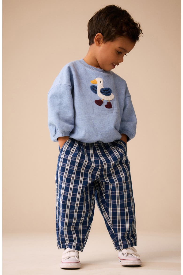 Kids' Barrel Leg Pants, Alternate, color, BLUE