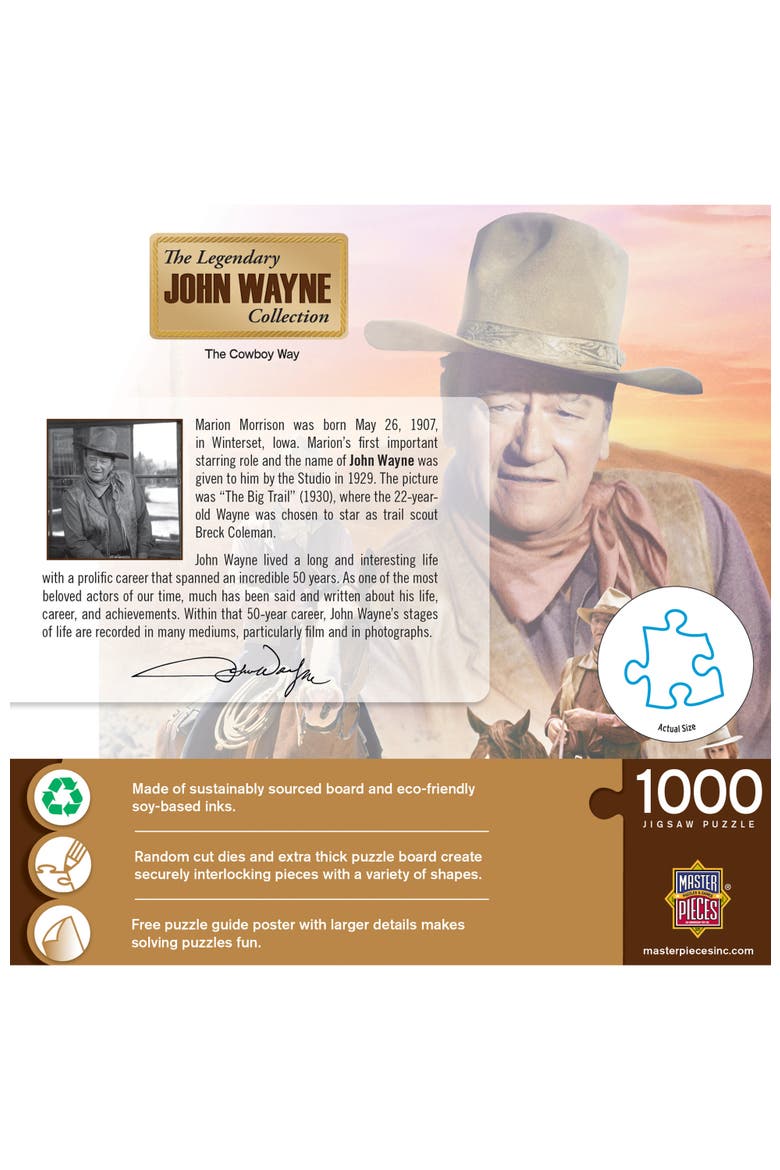 The Cowboy Way 1000 Piece Jigsaw Puzzle, Alternate, color, Multicolor