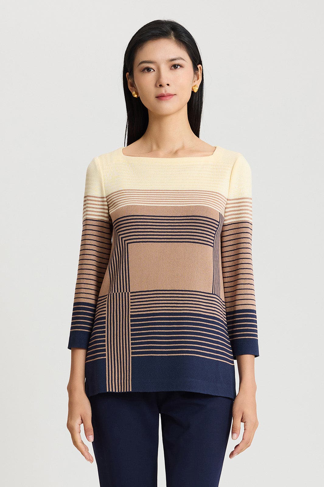selected Indigo/Warm Taupe/Almond