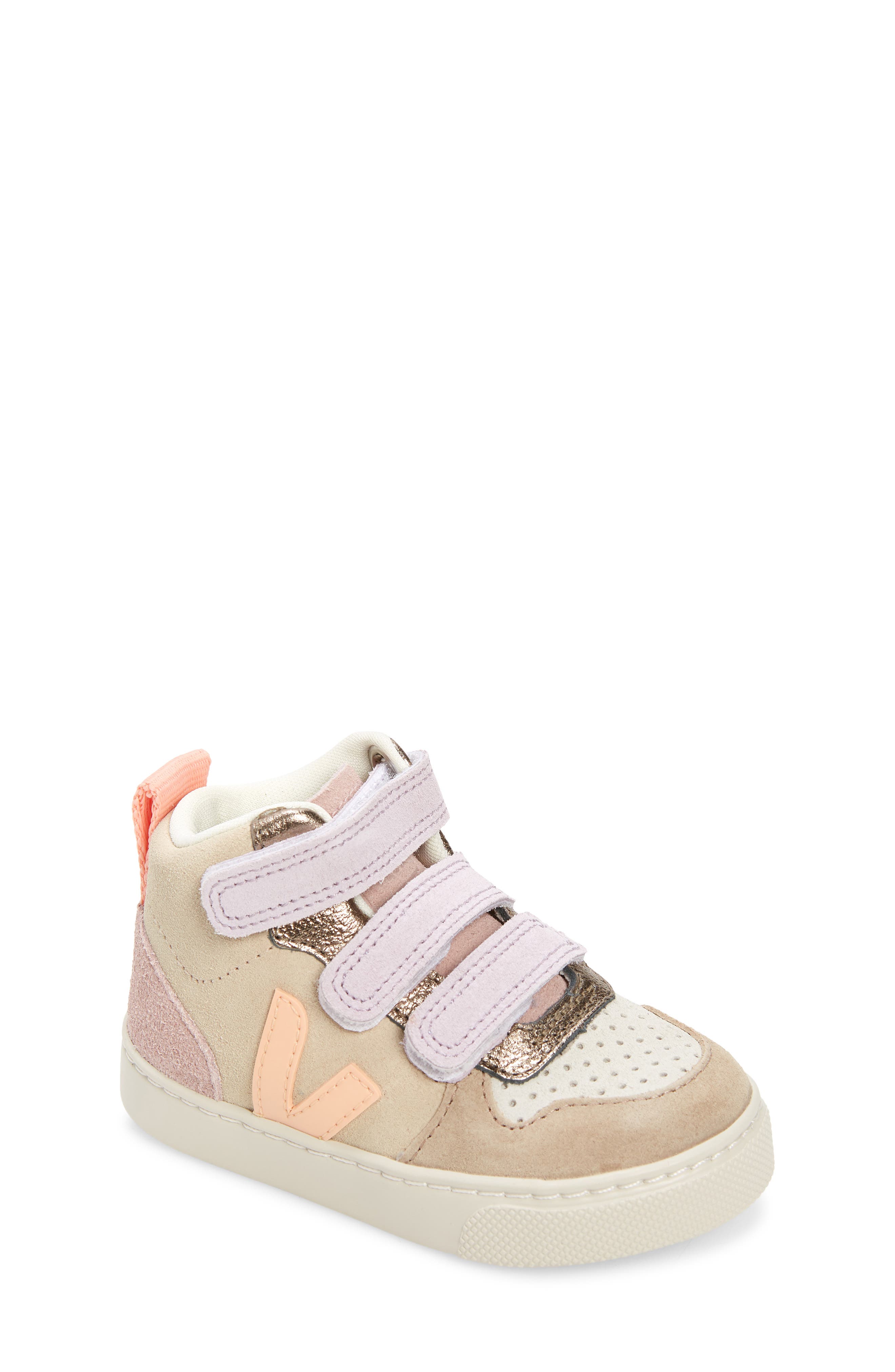 Veja Kids
 Small V-10 Sneaker, Main, color, Multico-Almond Peach