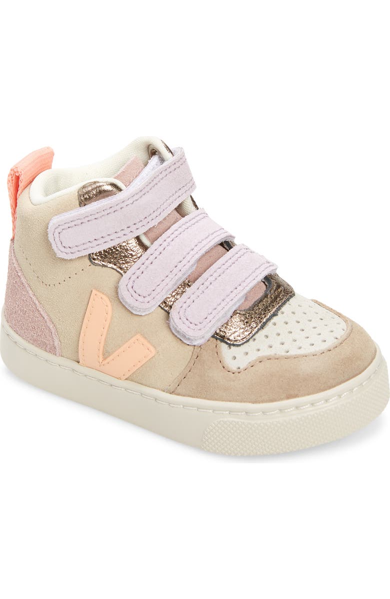 Veja Kids' Small V-10 Sneaker, Main, color, Multico-Almond Peach