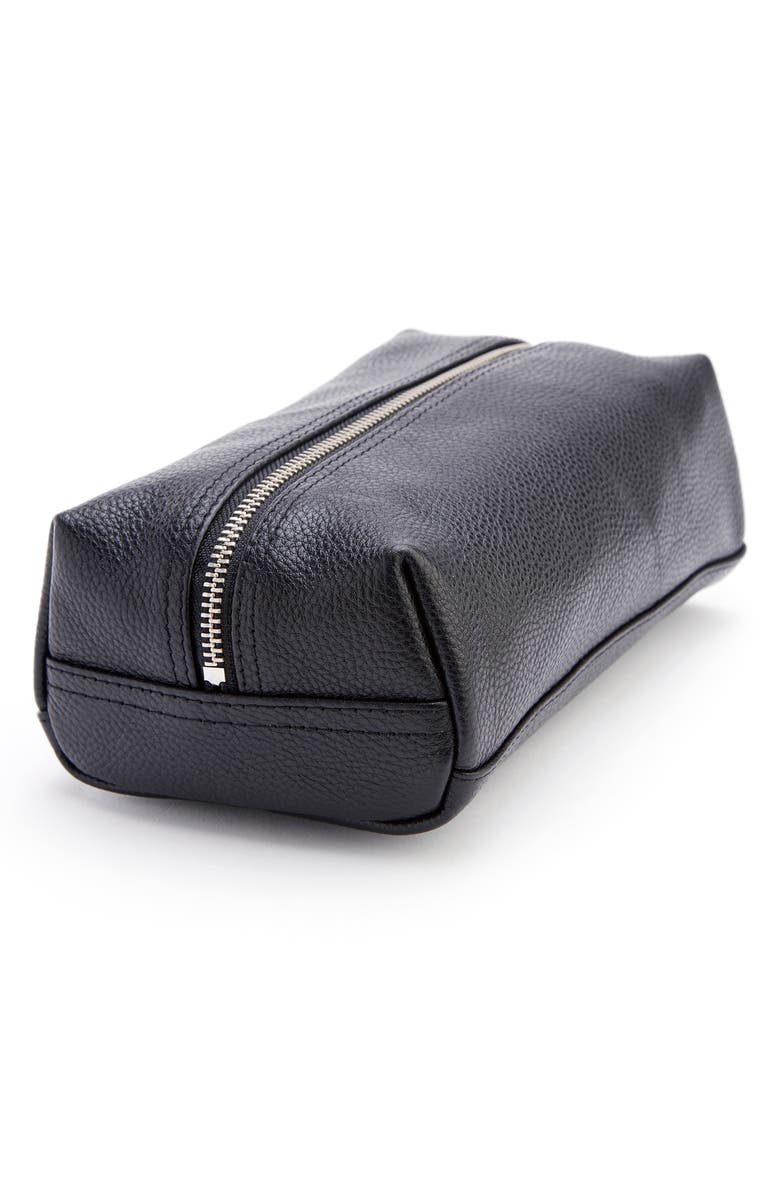 ROYCE New York Compact Leather Toiletry Bag, Alternate, color, 