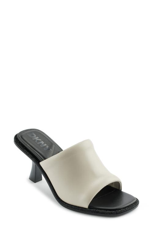 Dkny Kailyn Lizard Embossed Sandal In Soft White