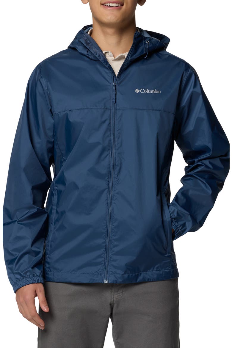 Big Delta II Hooded Rain Jacket, Main, color, DARK MOUNTAIN