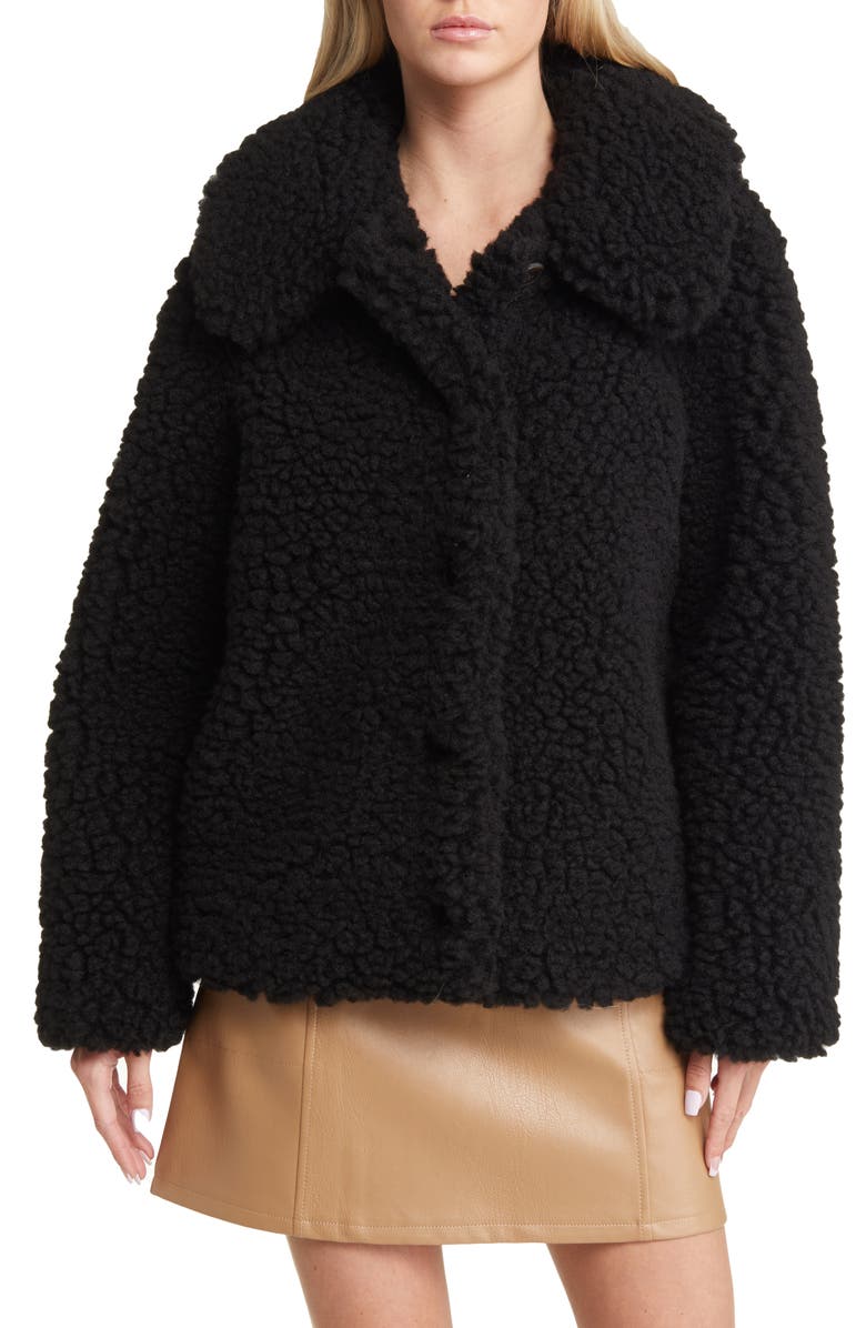 VERO MODA Elvira Faux Shearling Jacket, Alternate, color,