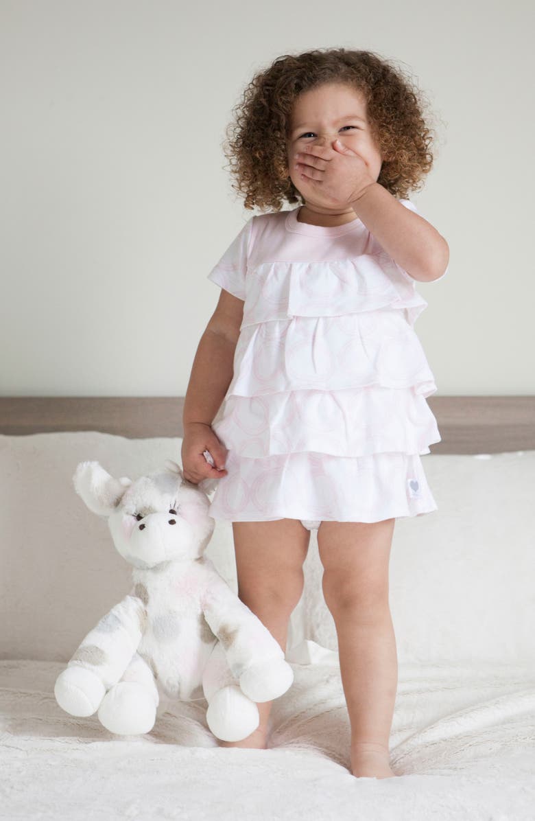 Little Giraffe Stuffed Animal & Blankie Soothing Bundle, Alternate, color, Pink