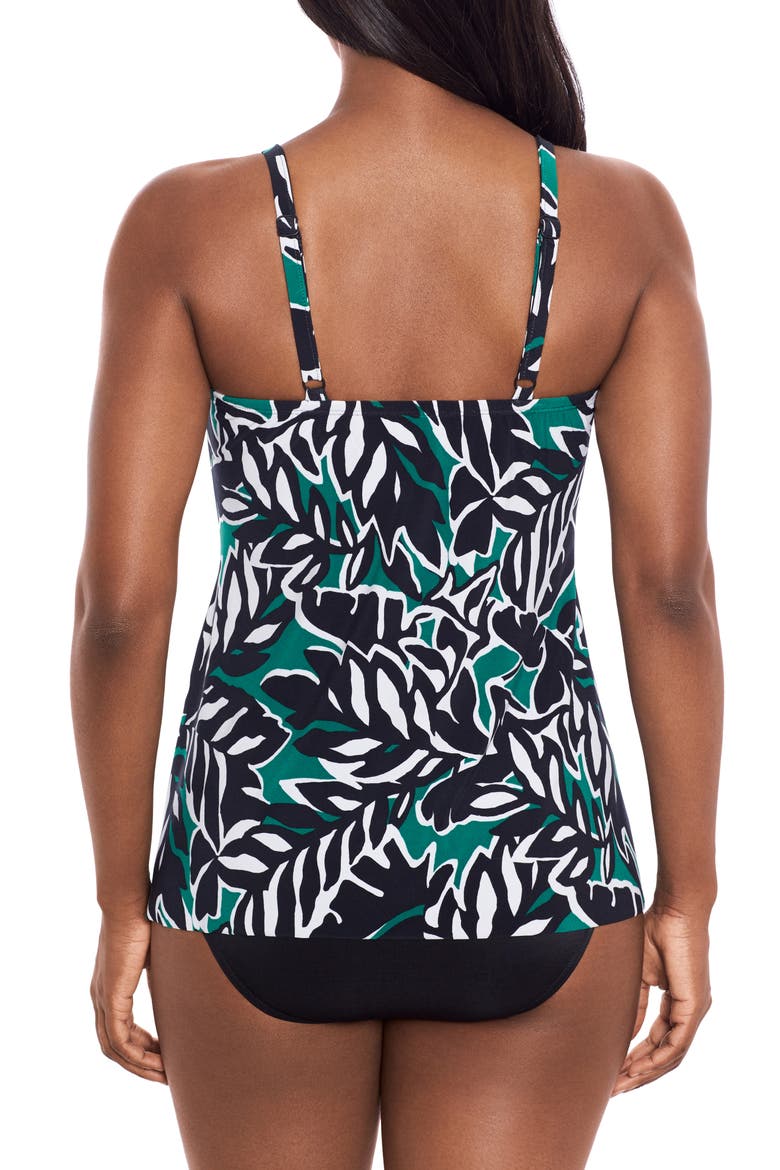 Palma Verde Marina Tankini Bikini Top, Alternate, color, BLACK MULTI
