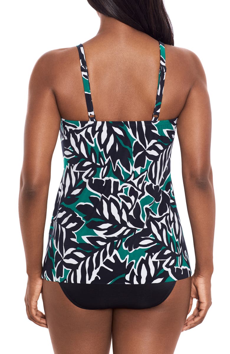 Miraclesuit<sup>®</sup> Palma Verde Marina Tankini Bikini Top, Alternate, color, Blm