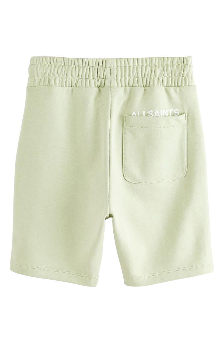 smALLSAINTS by ALLSAINTS Kids' Underground Logo Sweat Shorts, Alternate, color, Green