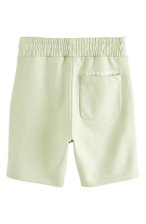 Smallsaints By Allsaints Kids' Underground Logo Sweat Shorts In Green