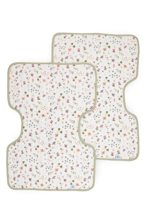 Assorted 2-Pack Cotton Muslin Burp Cloths