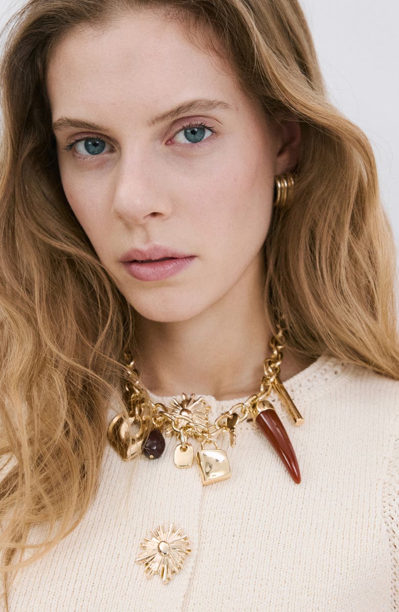 MANGO Chaleco Frida Cotton Blend Sweater Vest, Alternate, color, Ecru