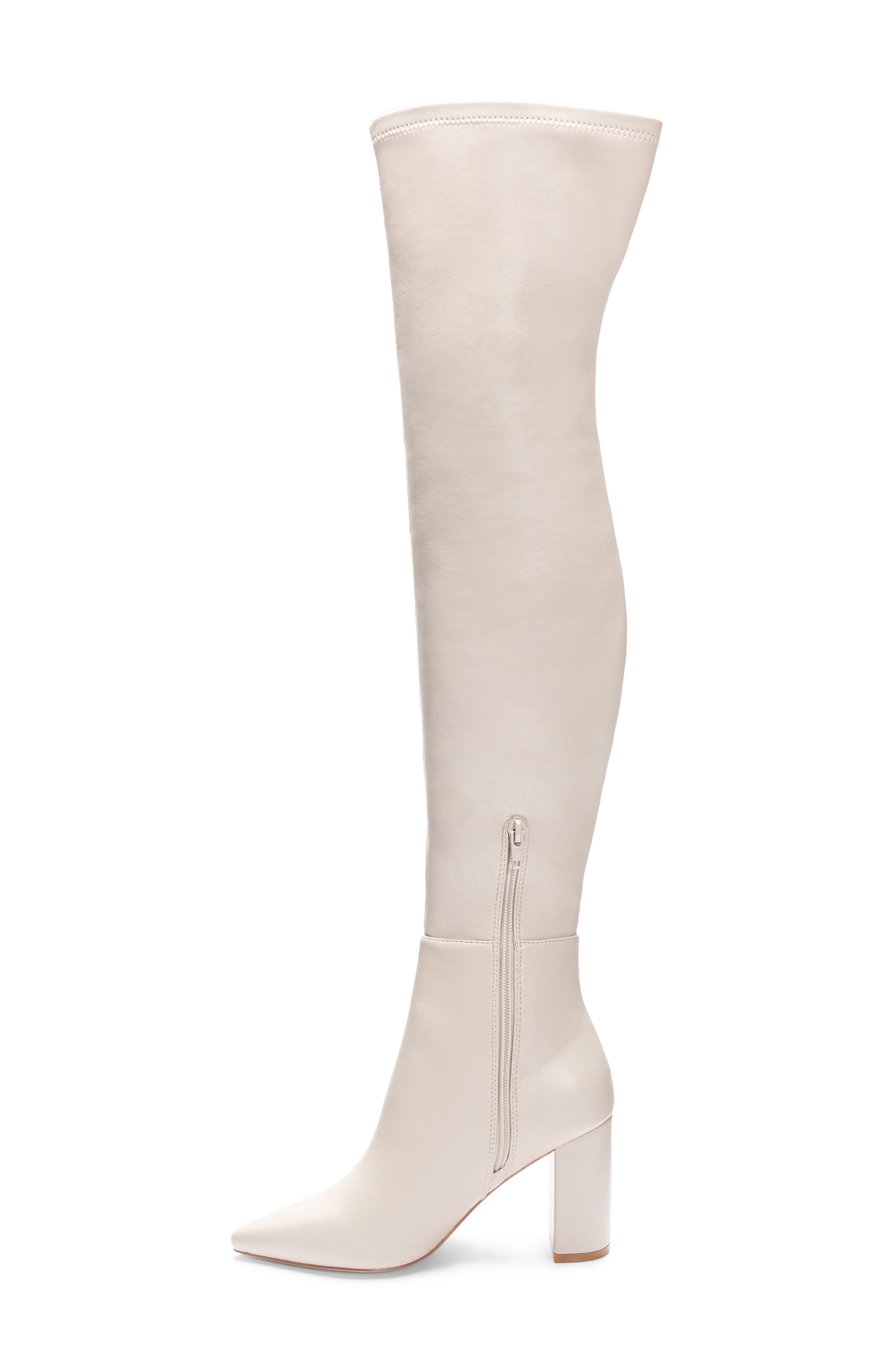 Chinese Laundry Fun Times Over the Knee Boot, Alternate, color, Cream