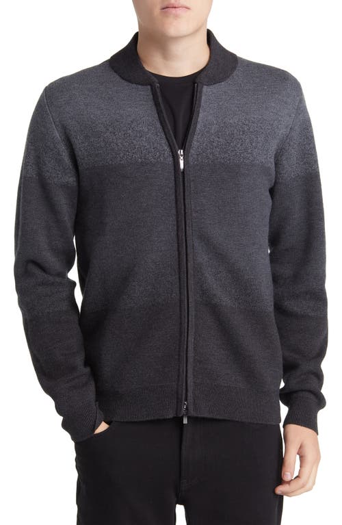 Robert Barakett Men's Crosswoods Front-zip Sweater In Gray