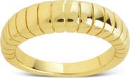 Sterling Forever Gro Stacked Ridge Band Ring