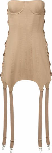Corset Garter Mini Dress