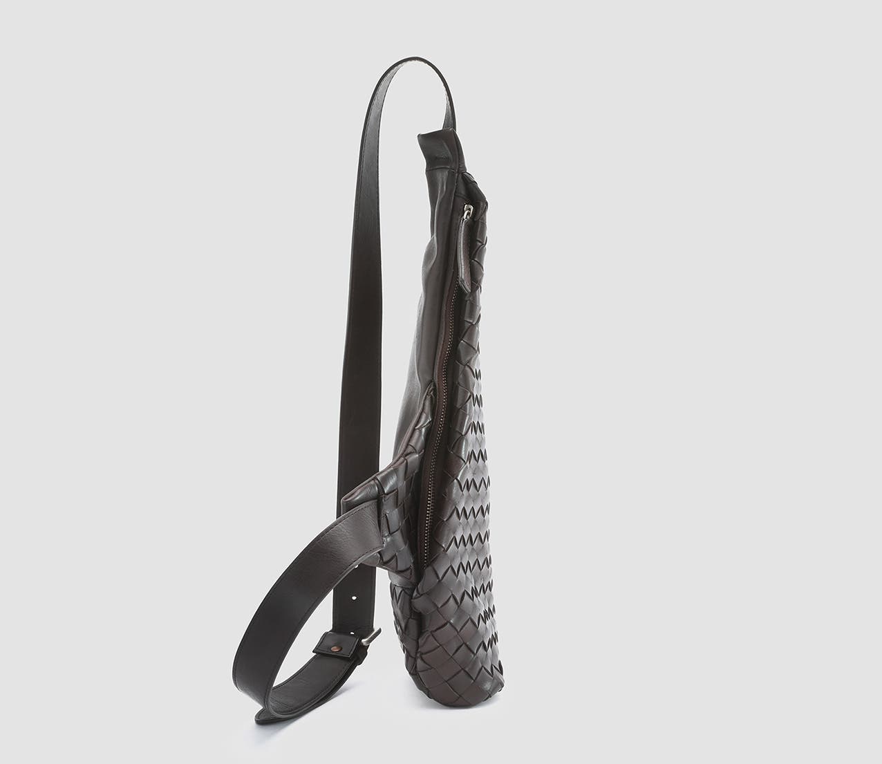 Armor 05 Woven Clutch, Alternate, color, Brown
