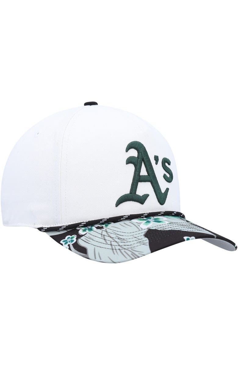 '47 Men's '47 White Oakland Athletics Dark Tropic Hitch Snapback Hat, Alternate, color, 