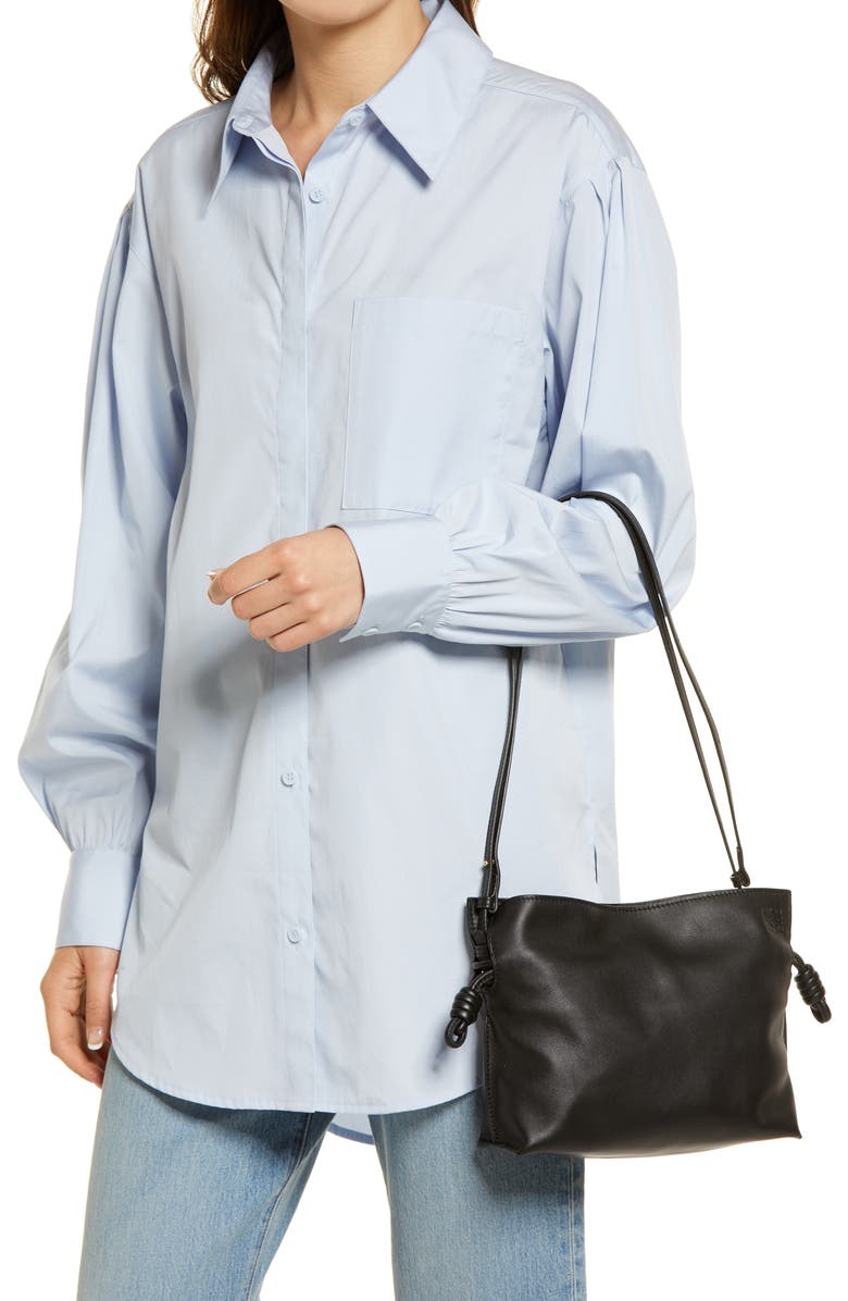 Loewe Mini Flamenco Leather Clutch, Alternate, color,