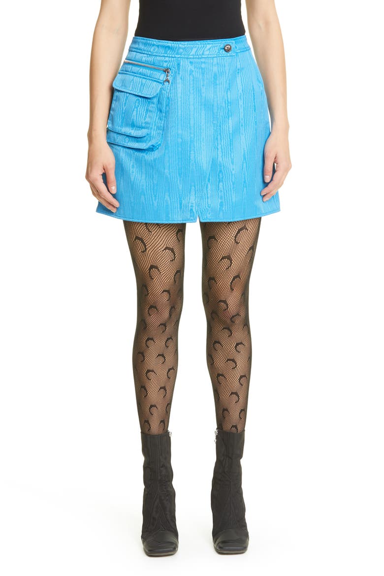 Moon Seamless Fishnet Tights, Main, color, BLACK