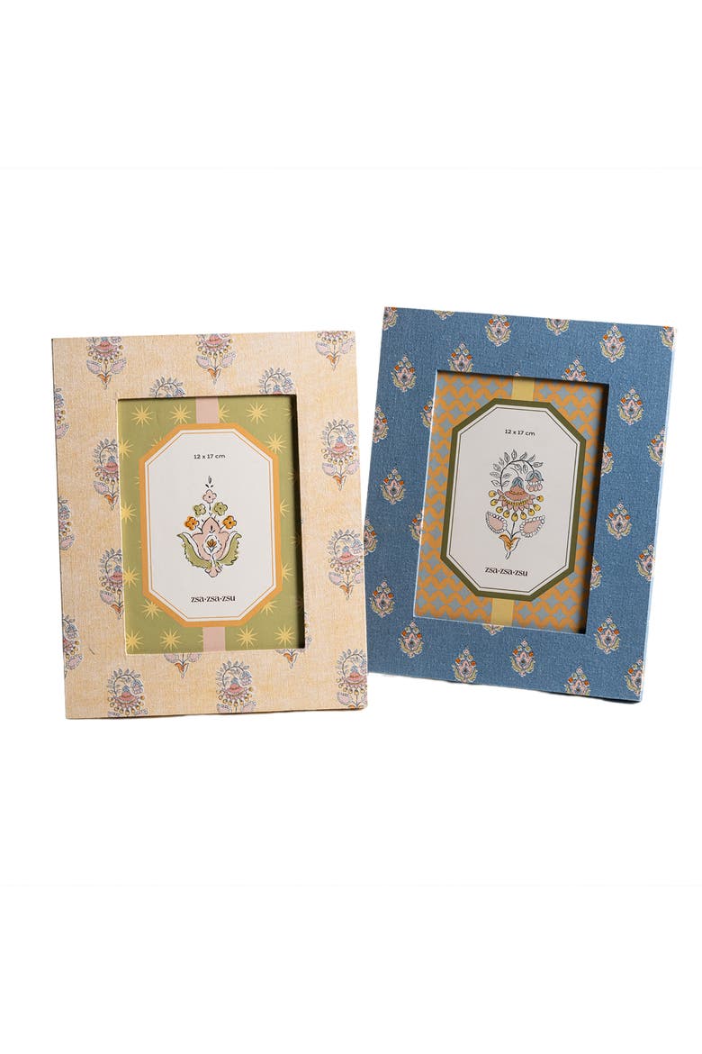 Noida Printed Frame 7.2X9 In, Alternate, color, Cream