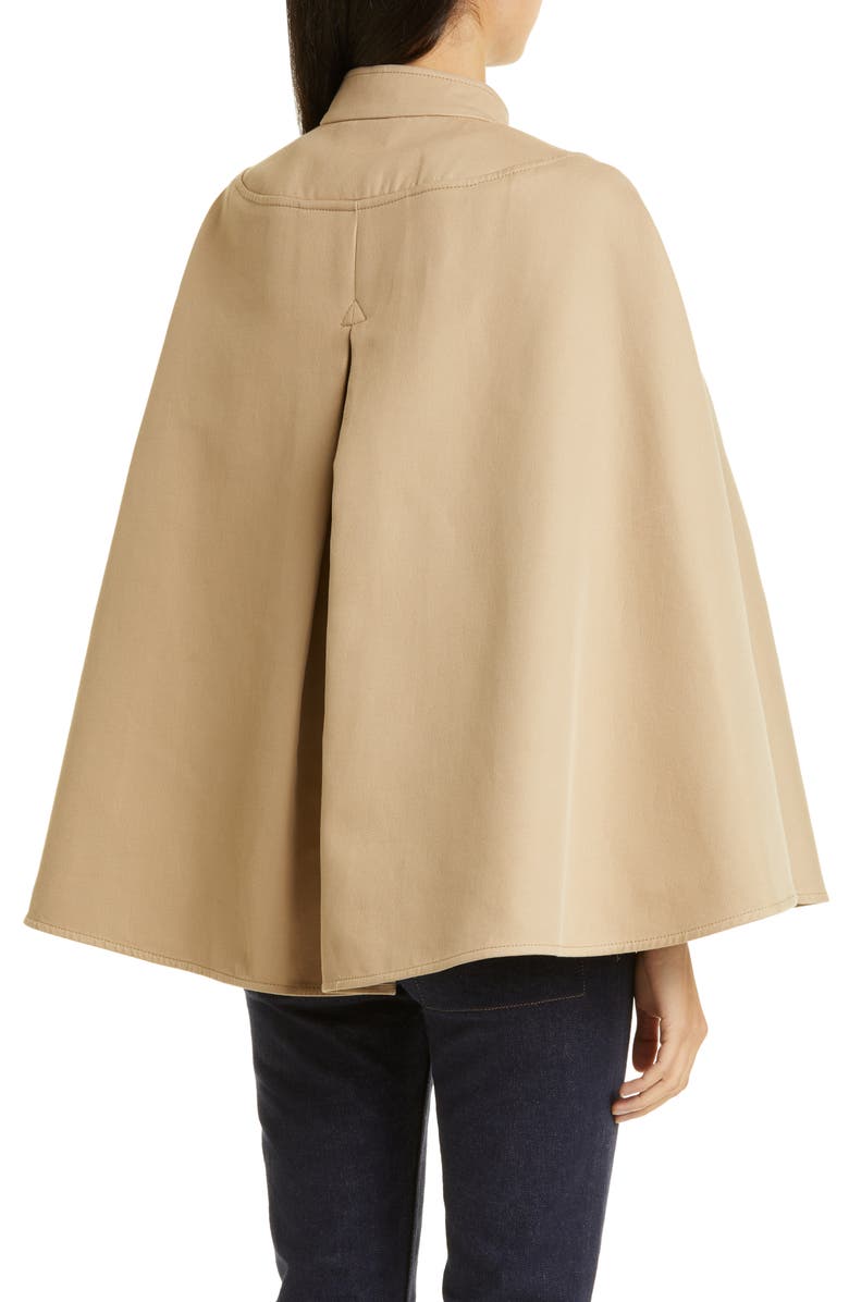 Max Mara Valdez Cotton Cape, Alternate, color,