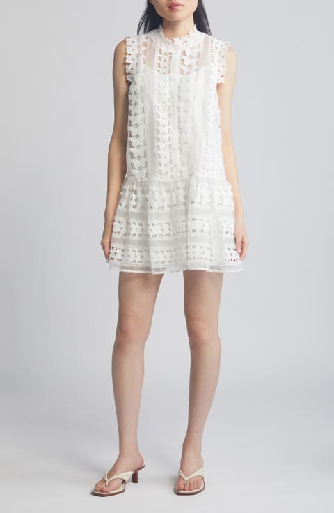 Cara Butterfly Lace Shift Dress