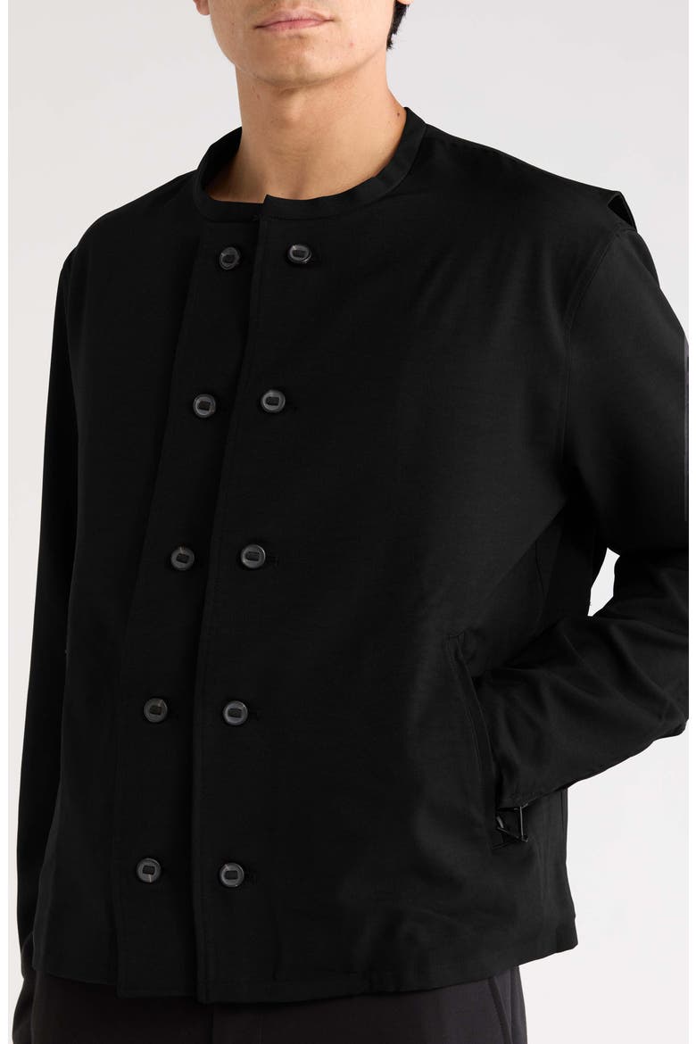 Uniform Adaptive Twill Top, Alternate, color, BLACK