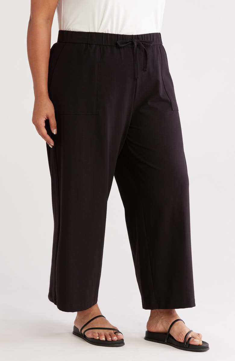 Eileen Fisher Crop Wide Leg Pants, Alternate, color, 