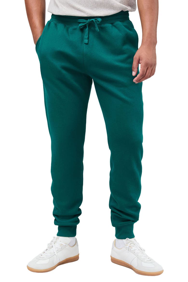 The Recycled Fleece Tapered Sweatpant, Main, color, Rainforest