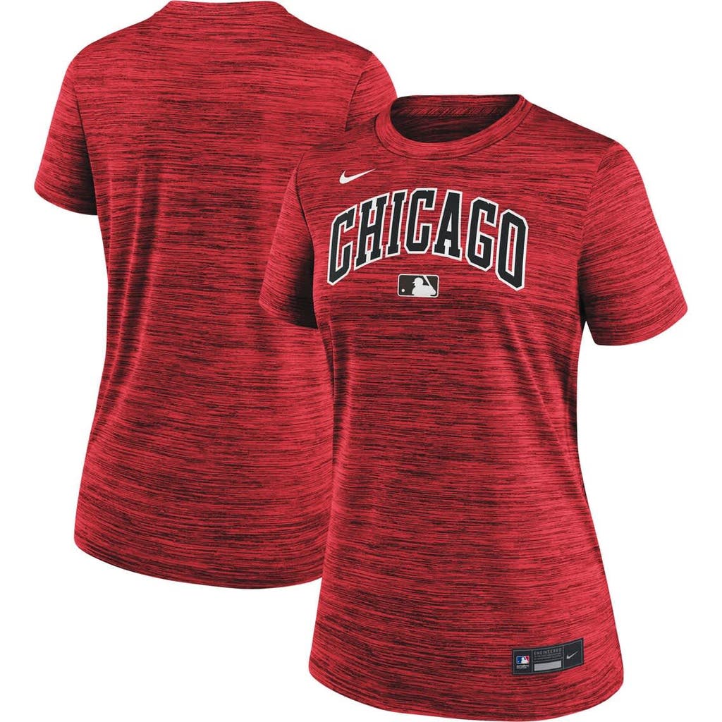 Nike Chicago White Sox Authentic Collection City Connect Velocity Women's Dri-fit Mlb T-shirt In Red